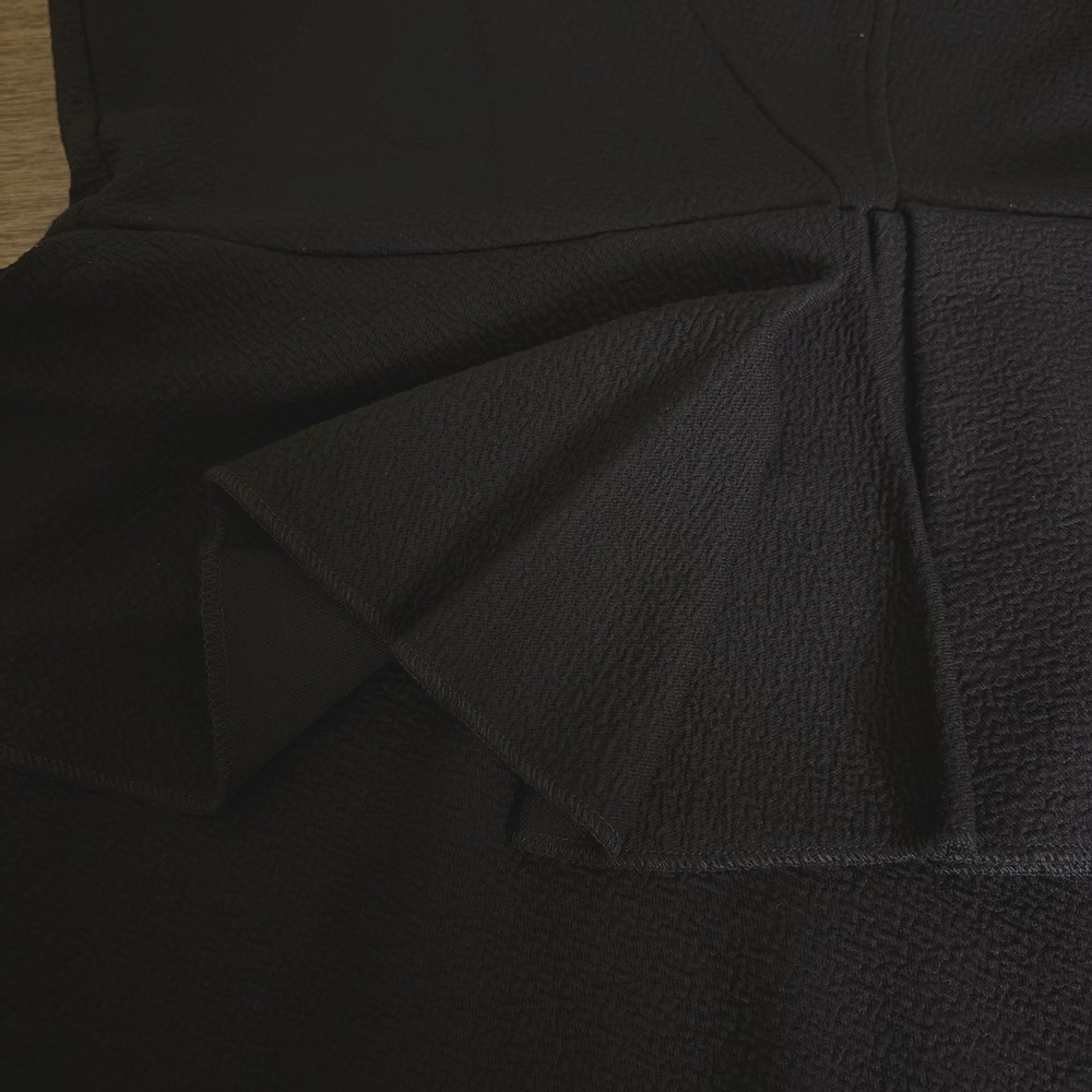 Ganni Miss Marple Peplum Dress Size Medium Black Capsule Staple Classic‎ Classy - Picture 11 of 13